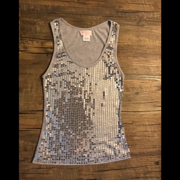 Romeo & Juliet Sequins silver size medium tank - Picture 2 of 4
